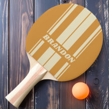 Retro Golden Horizon Board Stripes med namn