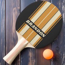 Retro Golden Horizon Brädstripor med namn