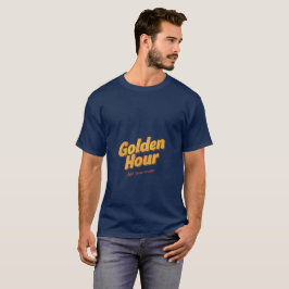 Retro Golden Hour - 90-talsestetik Groovy Typograf T Shirt