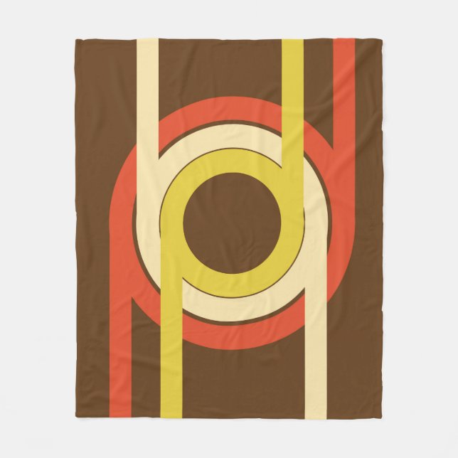 Retro Golden Ratio inspirerade till design. Fleecefilt (Framsidan)