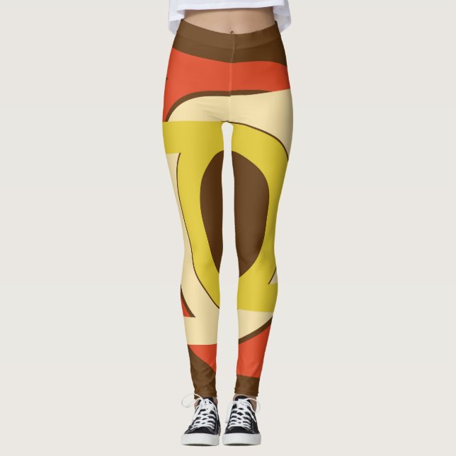 Retro Golden Ratio inspirerade till design. Leggings (Framsida)