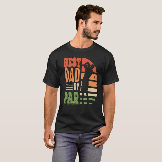 RETRO GOLF BEST PAPPA PAR T SHIRT (Hel framsida)