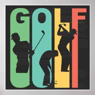 Retro Golf Poster