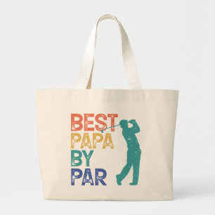 Retro Golfer - bästa Pappa efter paragraf Jumbo Tygkasse