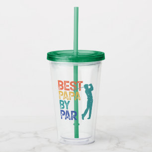 Retro Golfer - bästa Pappa efter paragraf Take Away Mugg
