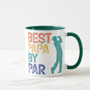 Retro Golfer - Bästa Pappa per part Mugg