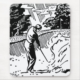 Retro Golfer Sand Trap Musmatta