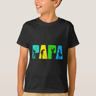 Retro Golfing Pappa Golfer Shirt. Golfpresenter fö T Shirt