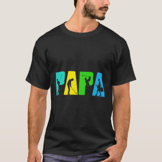 Retro Golfing Pappa Golfer Shirt. Golfpresenter fö T Shirt