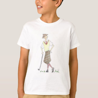 Retro golftröja t shirt
