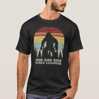 Retro Göm & Seek Champion Shirt Funny Sasquatch B T
