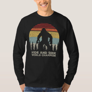 Retro Göm & Seek Champion Shirt Funny Sasquatch B T