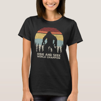 Retro Göm & Seek Champion Shirt Funny Sasquatch B T