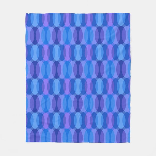 Retro Good Vibes Geometric Mönster Fleecefilt (Framsidan)