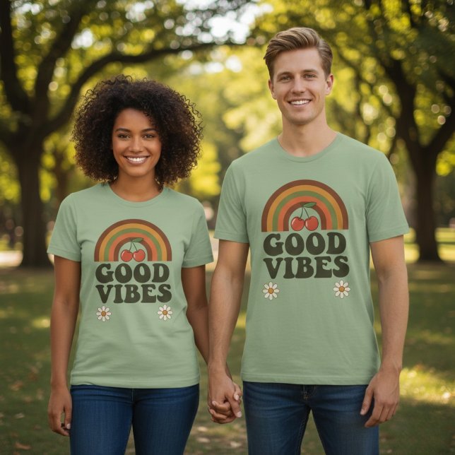Retro Good Vibes Körsbärsblomma Tri-blend T-Shirt (Skapare uppladdad)