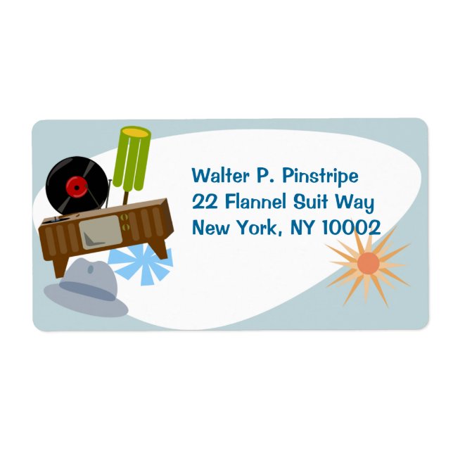 Retro Goods Roligt Fifties Household Kitsch Fraktsedel (Framsidan)