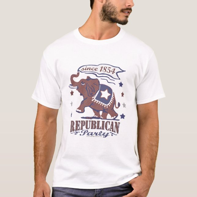 Retro GOP Shirt Tee Shirt (Framsida)