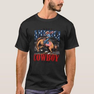Retro Gör Amerika Western Cowboy igen 4:e Jul T Shirt