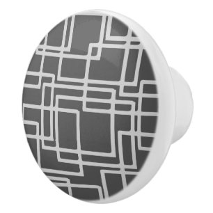 Retro görade vit moderna kritiserar kvadrerar på knopp