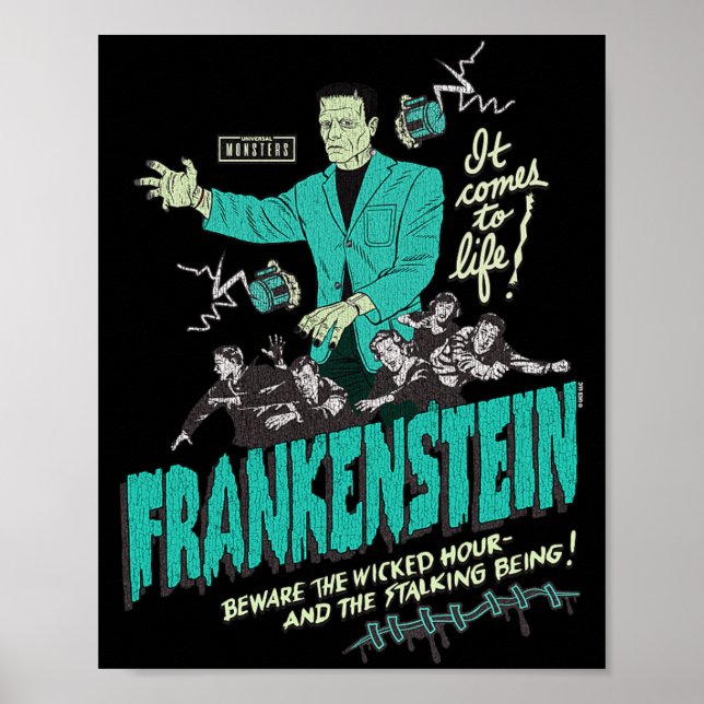 Retro Goth Wicked Hour Poster (Framsidan)