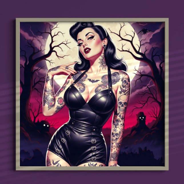 Retro Gothic Girl Poster (Skapare uppladdad)