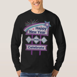 Retro Gott nytt år-tecken - Firande Marquee T Shirt