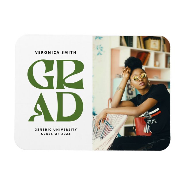 Retro Grad-meddelande Magnet (Horisontell)