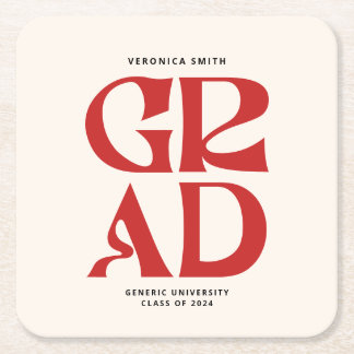 Retro Grad Underlägg Papper Kvadrat