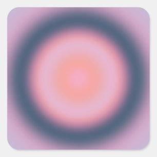Retro Gradient Lavender Lila Lilac Abstrakt Aura Fyrkantigt Klistermärke