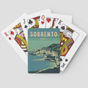 Retro-grafik för Italien Vintage resor Sorrento Casinokort