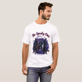 Retro Grafik Skräck Grupp The Spooky Crew T-Shirt