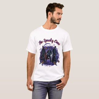 Retro Grafik Skräck Grupp The Spooky Crew T-Shirt