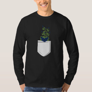 Retro Grafisk Botaniska Blommor Trädgårdsarbete Vä T Shirt
