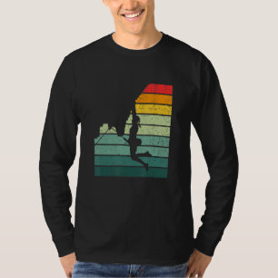 Retro Grafisk Klättrare Bouldering Klippklättrare T Shirt