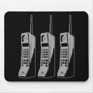 Retro grafisk mobiltelefon musmatta