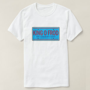 Retro grafiskt kungnolla-Frod för rolig Tee Shirt
