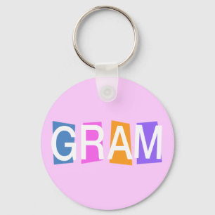 Retro Gram Nyckelring