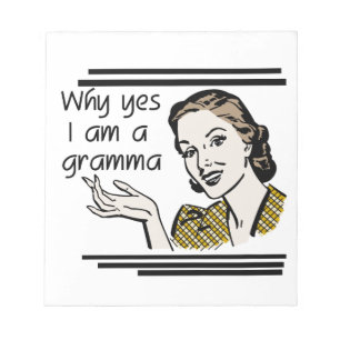 Retro Gramma Gifts Anteckningsblock