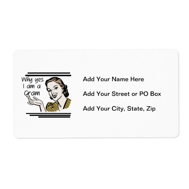 Retro gramTshirts och gåvor Fraktsedel (Framsidan)