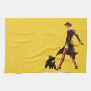 Retro GRANATDÅLIGAFLICKOR Klämma fastUps Kökshandduk