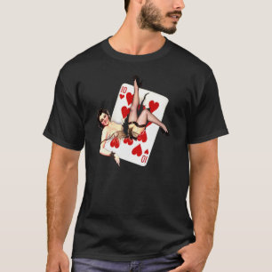 Retro GRANATDÅLIGAFLICKOR Klämma fastUps T-shirt