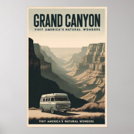 Retro Grand Canyon Äventyr Poster