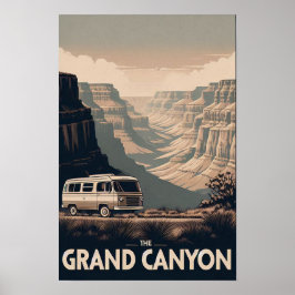 Retro Grand Canyon Äventyr Poster