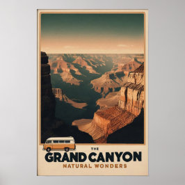 Retro Grand Canyon Äventyr Poster
