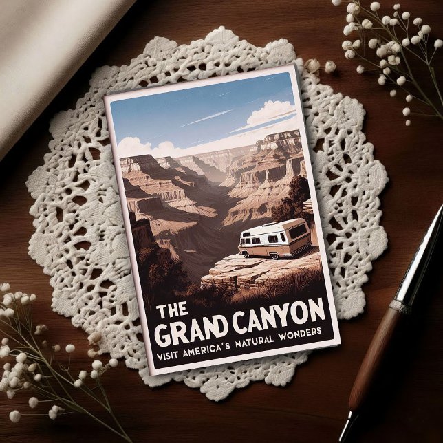 Retro Grand Canyon-äventyr Vykort (Skapare uppladdad)