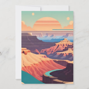Retro - Grand Canyon Inbjudningar