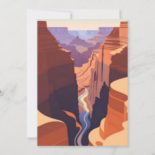 Retro - Grand Canyon Inbjudningar