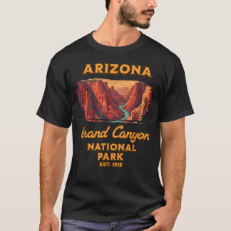 Retro Grand Canyon National Park Arizona T Shirt