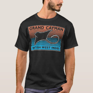 Retro Grand Cayman Islands Stingray City Scuba Div T Shirt