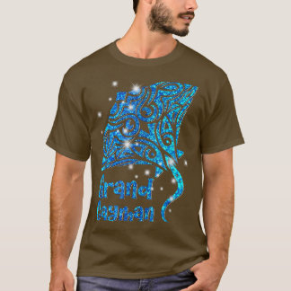 Retro Grand Cayman Islands Tribal Stingray Sea Ray T Shirt
